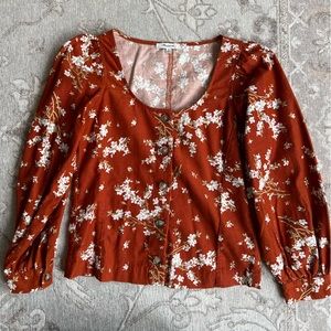 Madewell velvety top!